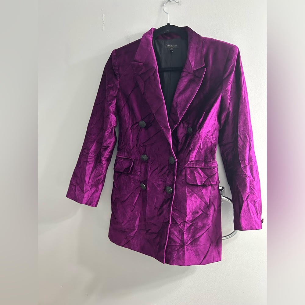 Rag and bone opal velvet jacket - Picture 9 of 11